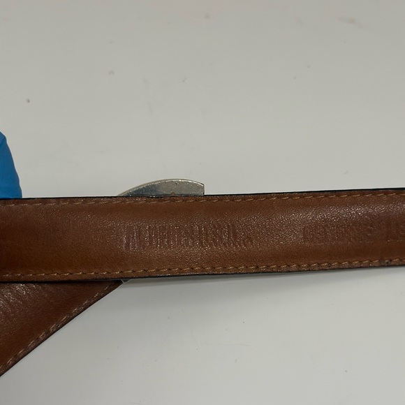 Al Beres Black Leather Belt with Silver Buckle Women’s Size 26 - Picture 12 of 14